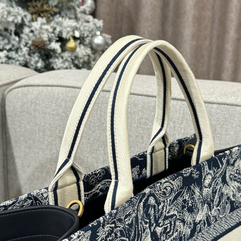 dior tote book blue tiger leather 7