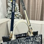 dior tote book blue tiger leather 9