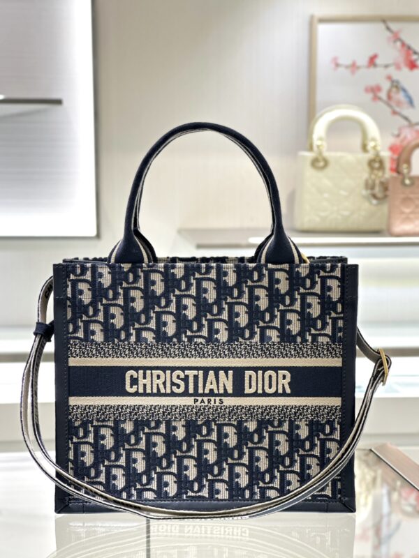 dior tote book cd canvasleather 9