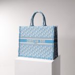 dior tote book cd light blue 6