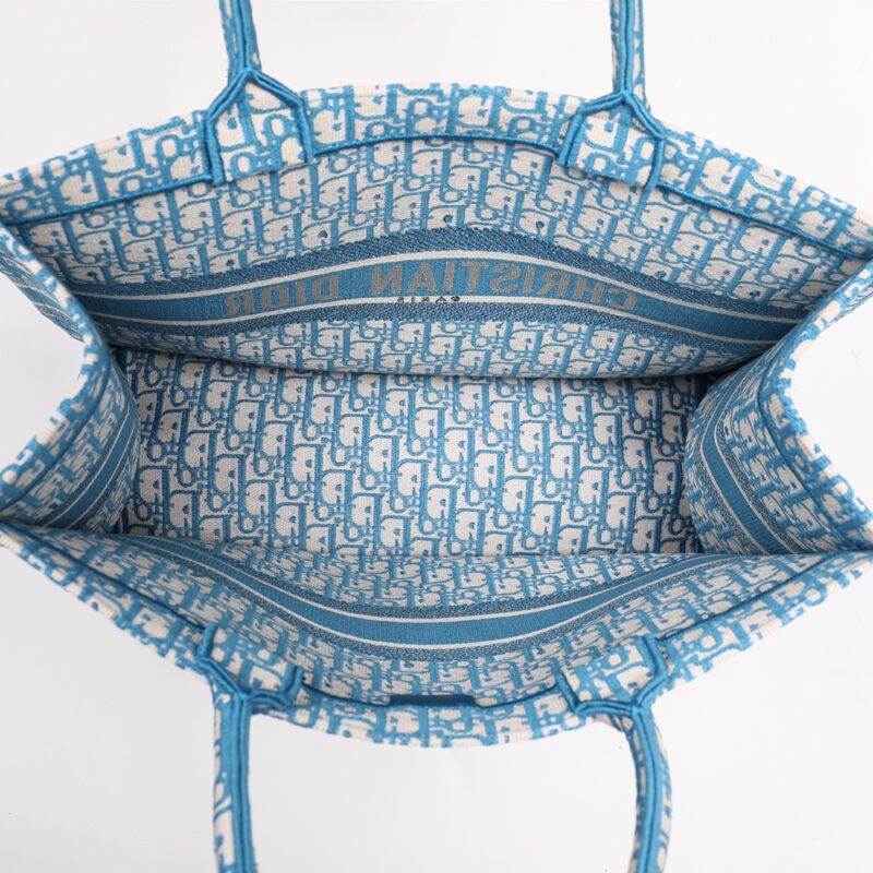 dior tote book cd light blue 7