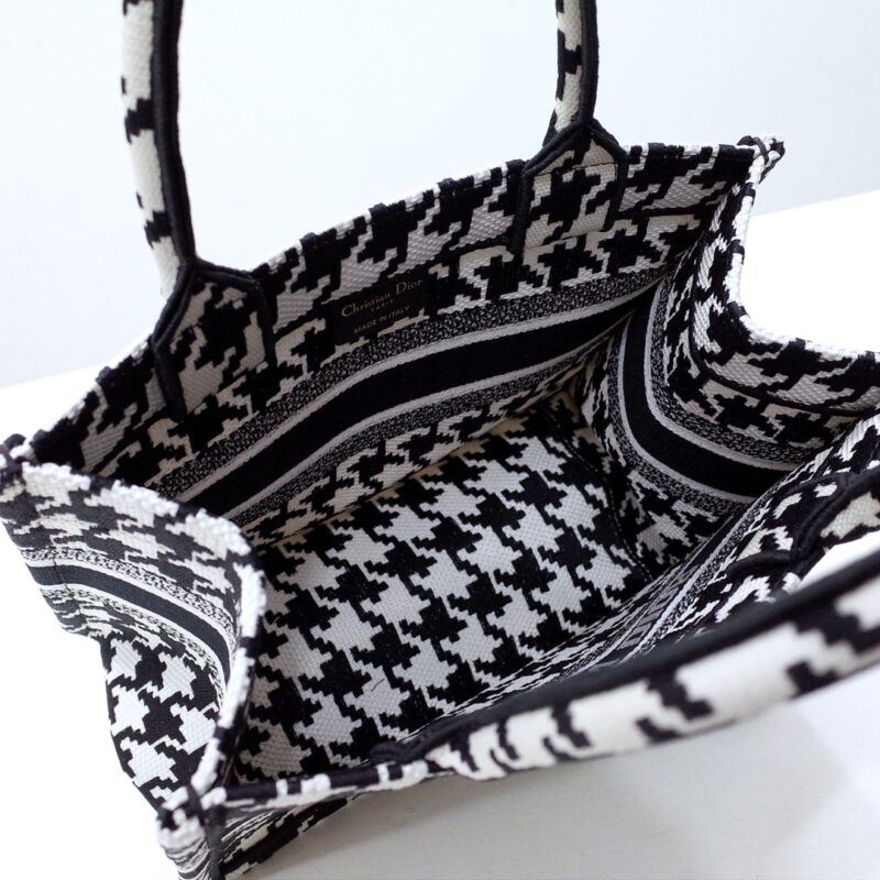 dior tote book houndstooth 5