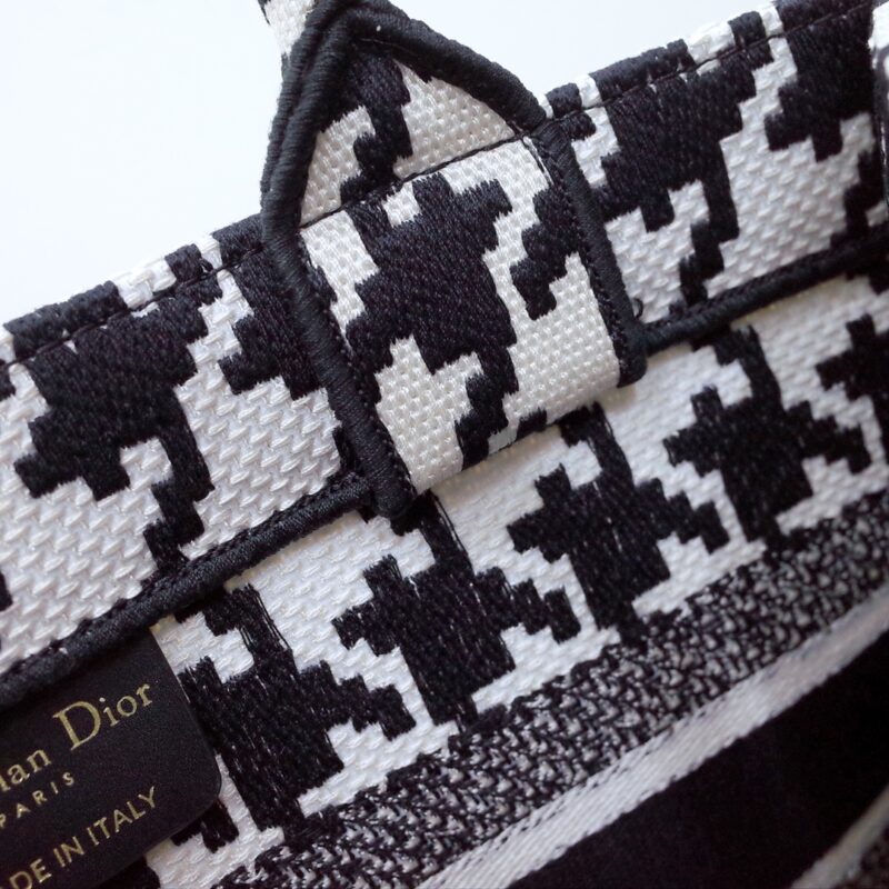 dior tote book houndstooth 6