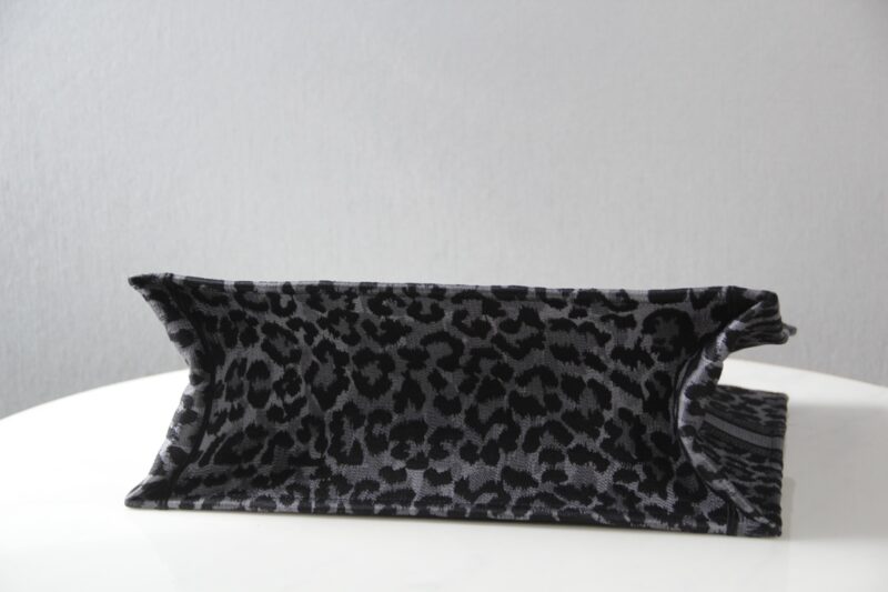dior tote book leopard grey 5