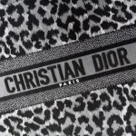 dior tote book leopard grey 7