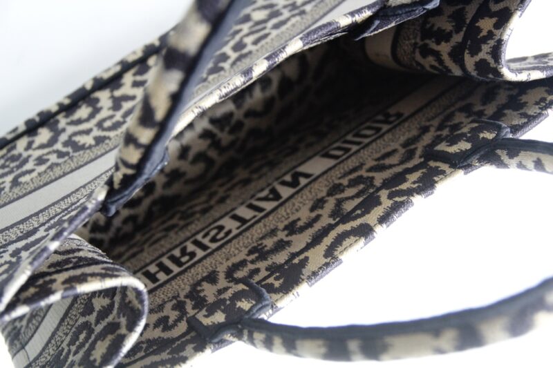 dior tote book leopard print 12