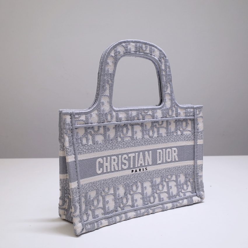 dior tote book mini cd grey 2
