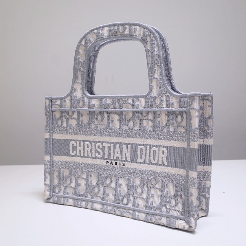 dior tote book mini cd grey 6
