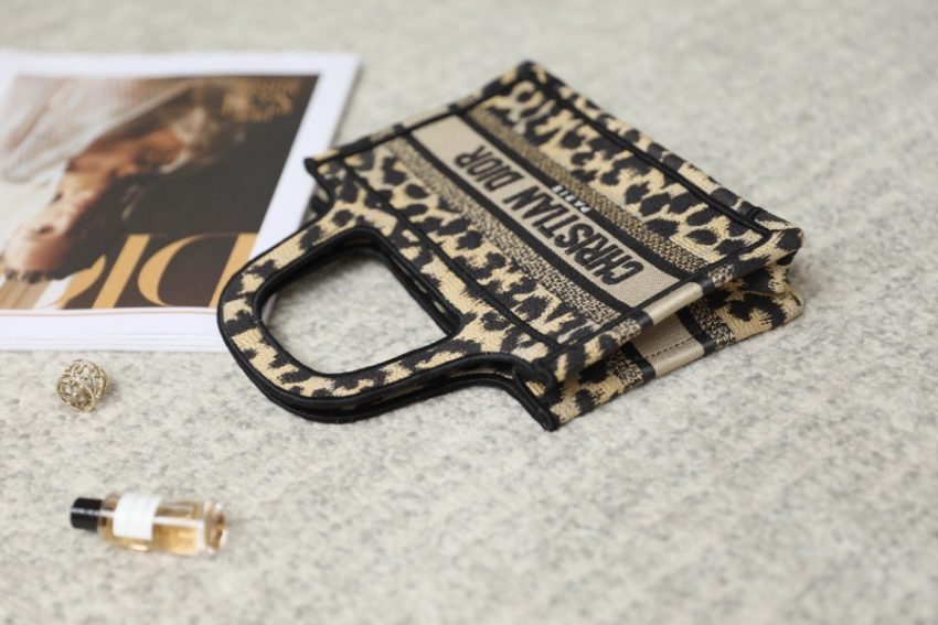 dior tote book mini leopard 8