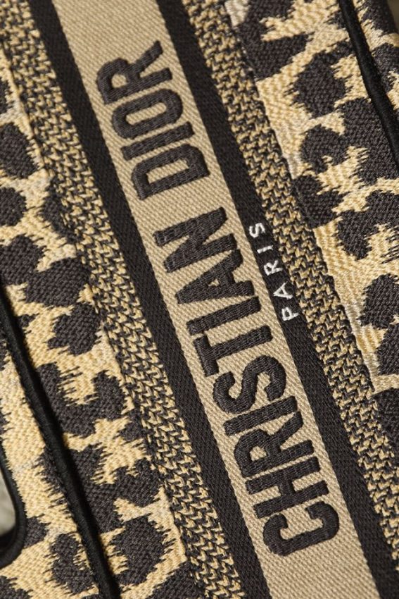 dior tote book mini leopard 9