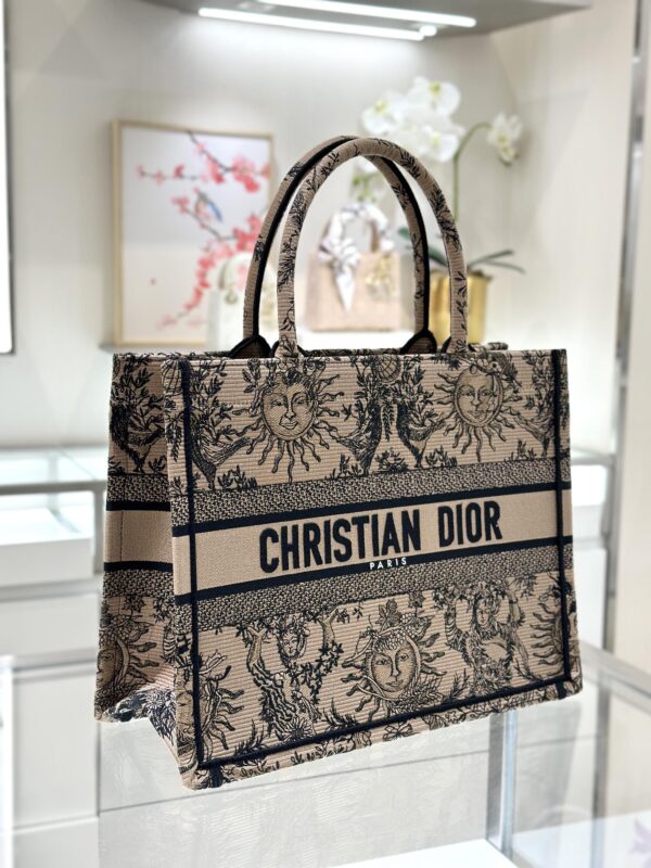 dior tote book sun god brown 5
