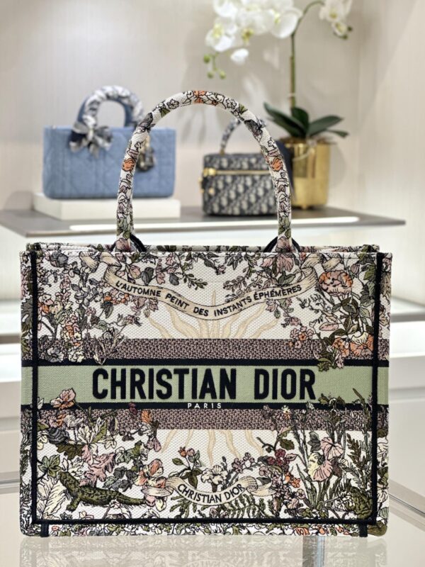 dior tote book sunflower autumn 2