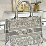 dior tote book tiger grey 6