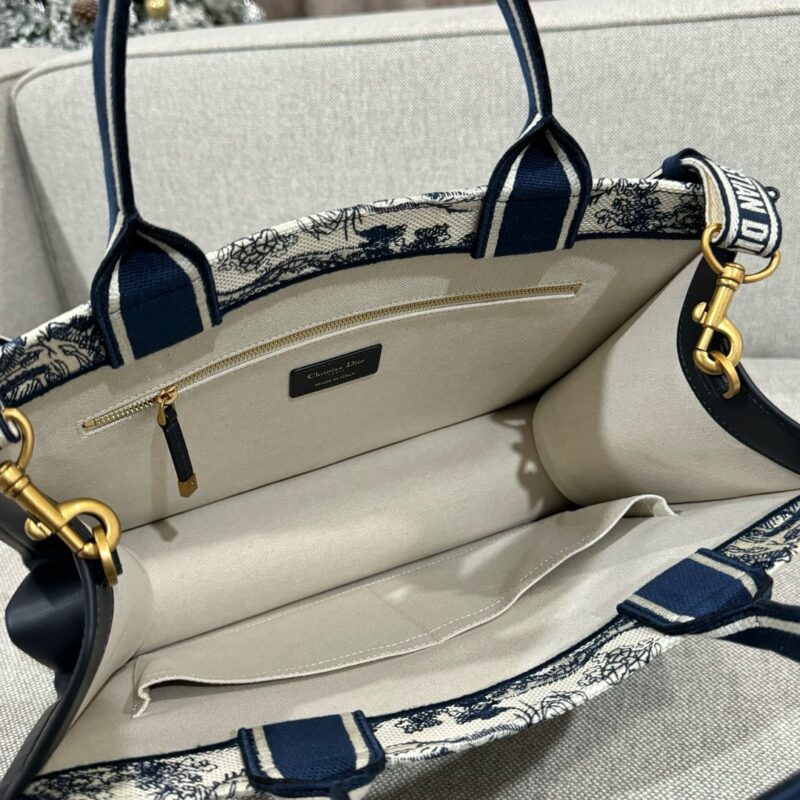 dior tote book white tiger leather 7
