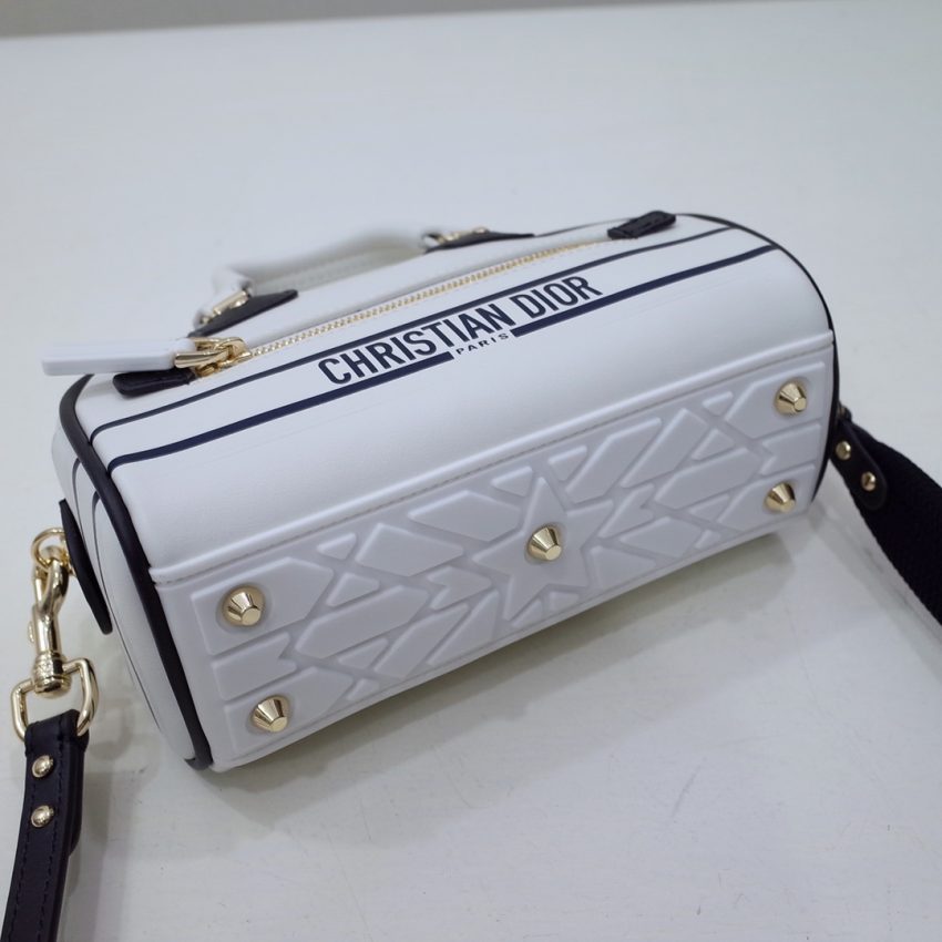dior vibe zip bowling bag white 2
