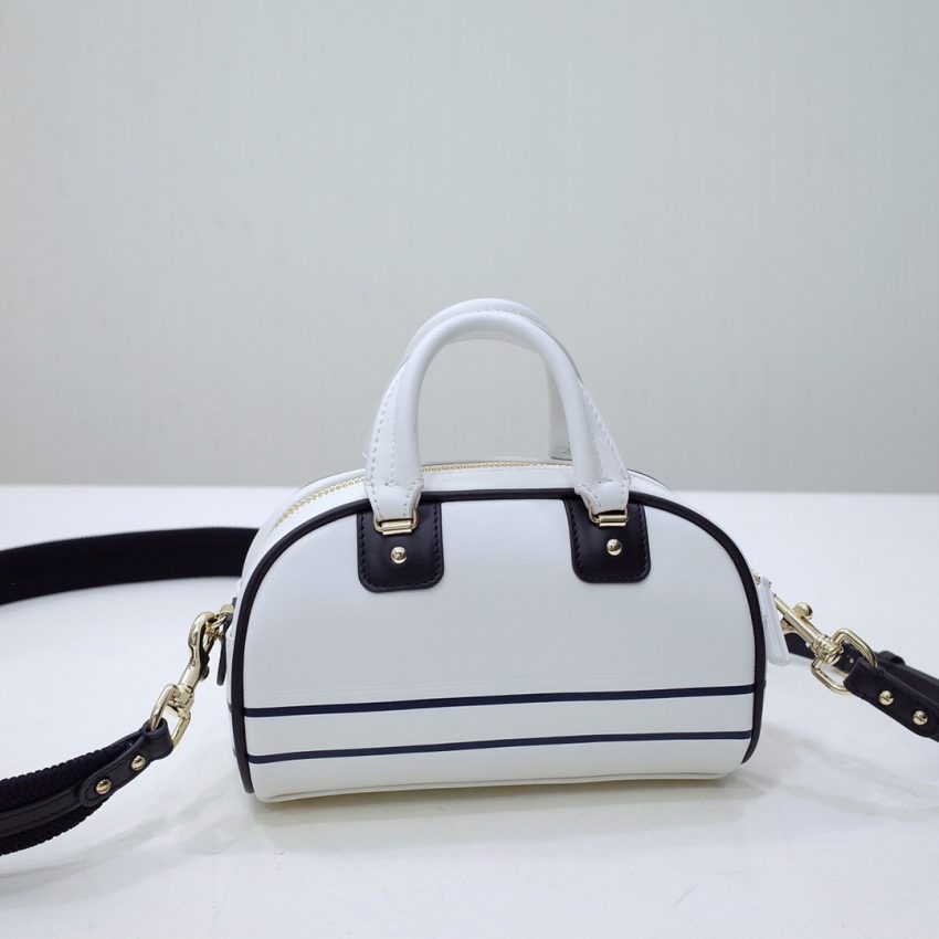dior vibe zip bowling bag white 4
