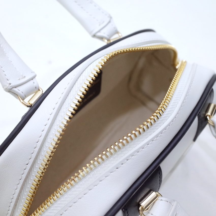 dior vibe zip bowling bag white 6