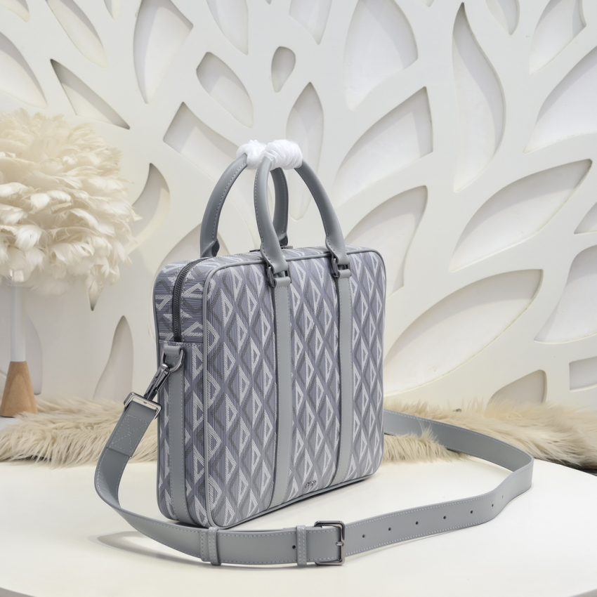 dior zipped briefcase white 7