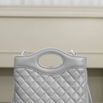 Chanel 24S 31 Mini Tote Bag Elephant Grey - fake chanel mini tote grey detail 5