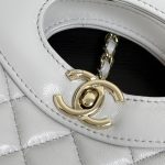 elephant-grey7 Chanel 24S 31 Nano Tote Bag Elephant Grey - fake chanel tote grey detail 6