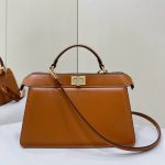 fendi peekaboo grande marrone