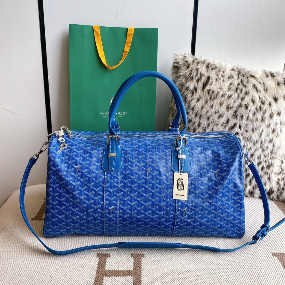 Goyard Boston 45 Azzurro - Borsa Goyard replica