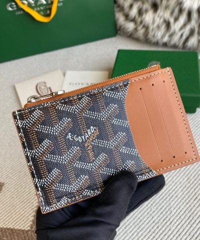 Goyard Bourbon Card Holder Brown - Replica Goyard Wallet