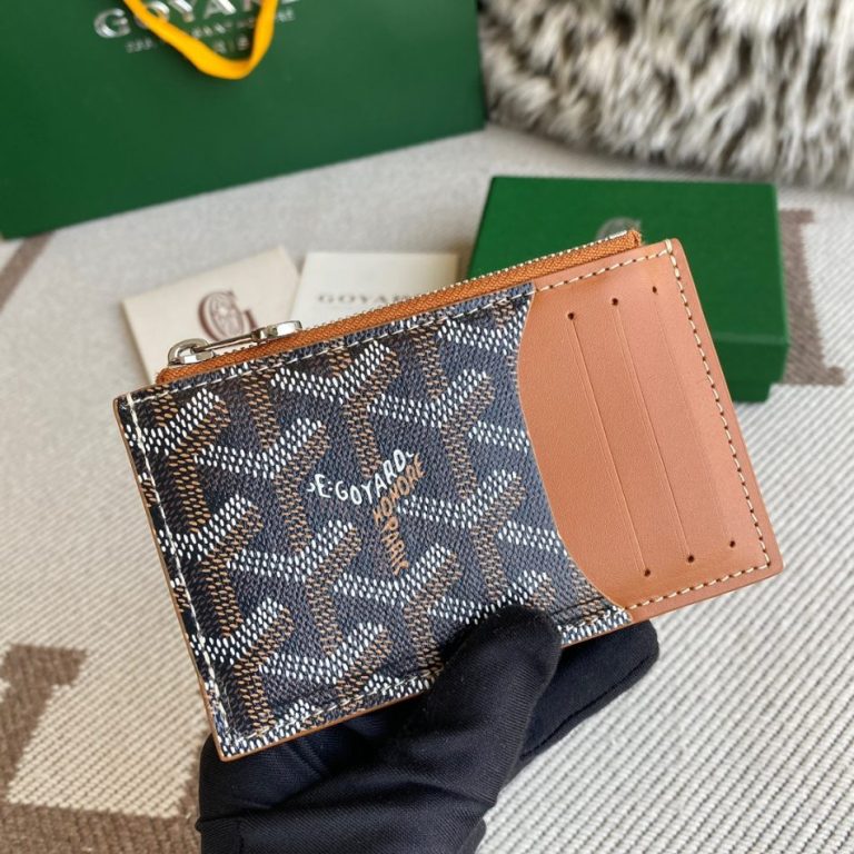 Goyard Bourbon Card Holder Brown - Replica Goyard Wallet