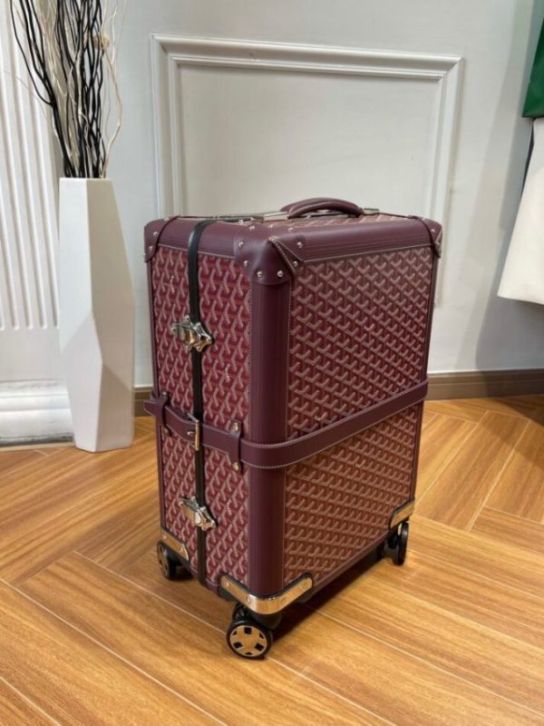 Goyard Bourget Replica Travel Suitcase Bourdeaux 1 - Replica Goyard Bag
