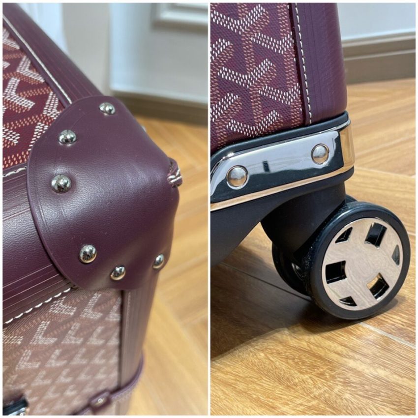 Goyard Bourget Replica Travel Suitcase Bourdeaux 4 - Replica Goyard Bag