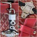 Goyard Bourget Replica Travel Suitcase Red 2 - Replica Goyard Bag
