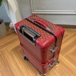 Goyard Bourget Replica Travel Suitcase Red 5 - Replica Goyard Bag