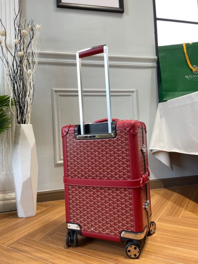 Goyard Bourget Replica Travel Suitcase Red 6 - Replica Goyard Bag