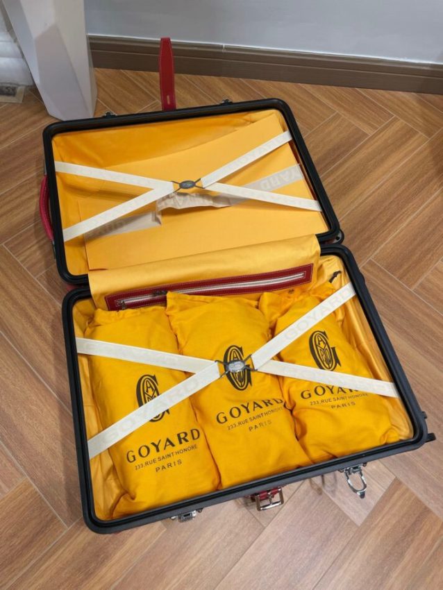 Goyard Bourget Replica Travel Suitcase Red 7 - Replica Goyard Bag