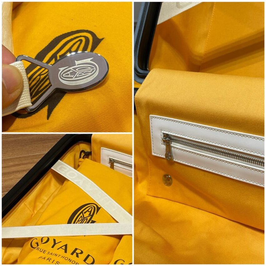Goyard Bourget Replica Travel Suitcase White 2 - Replica Goyard Bag