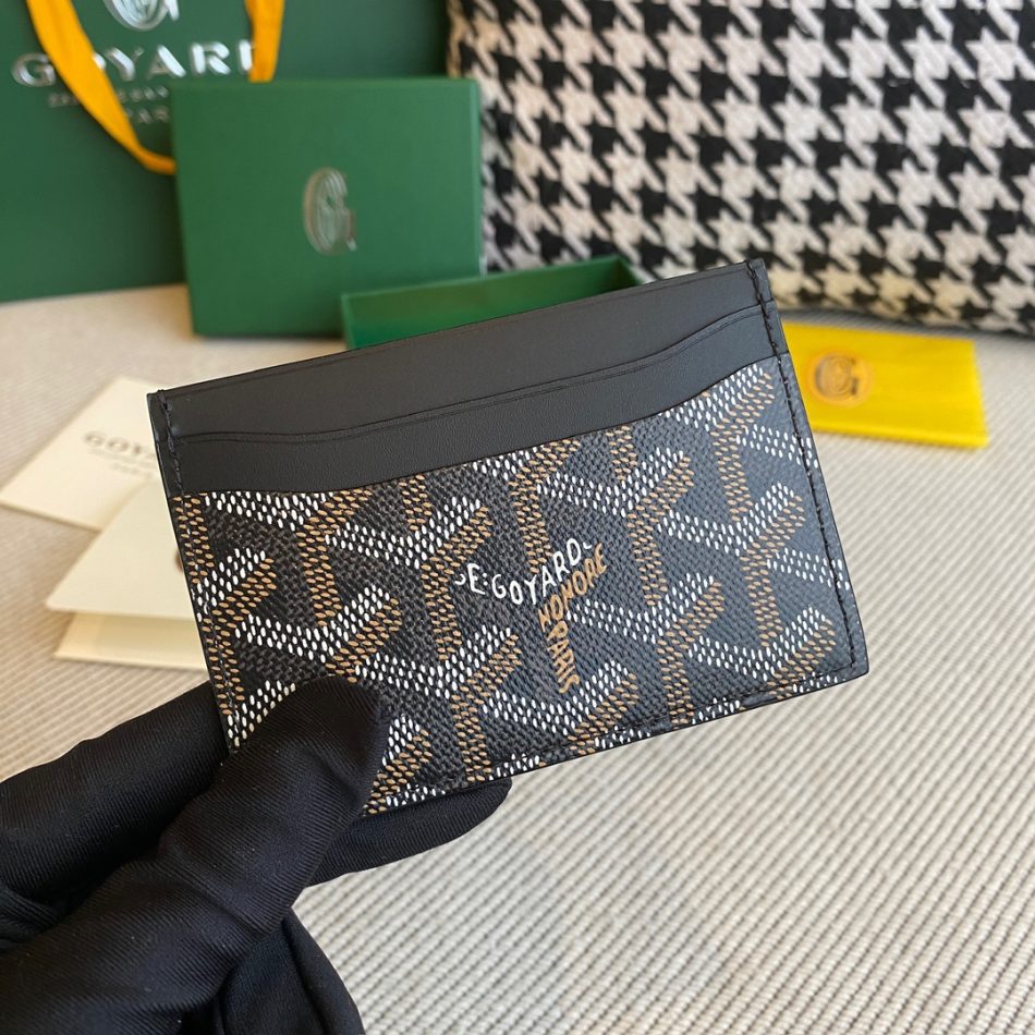 Goyard Card Holder Black - Ρεπλίκα Πορτοφόλι Goyard