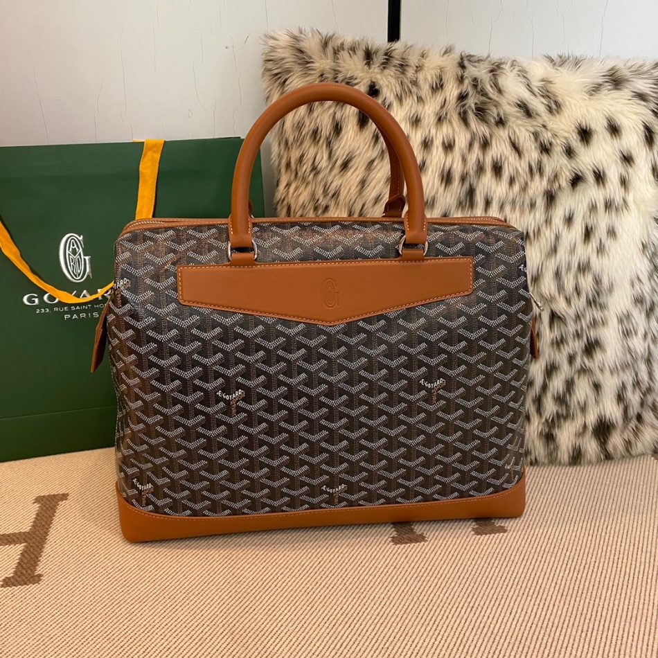 Goyard Cisalpin Document Case Brown 1 Goyard Cisalpin Document Case Brown - Replica Goyard Bag