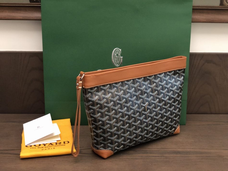 Goyard Conti Pouch Brown - Replica Goyard Pouch