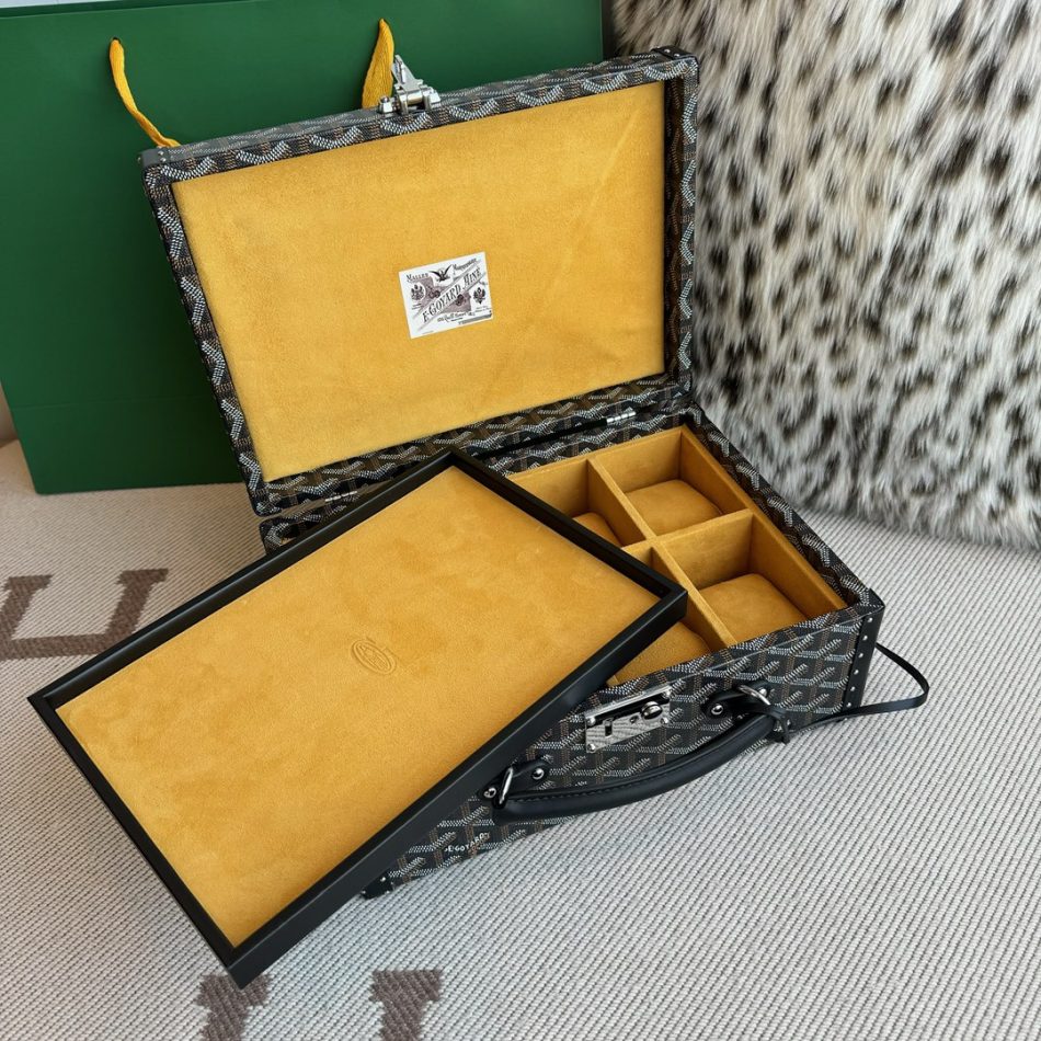 Goyard Joux Watch Case Black 4 Goyard Joux Watch Case Black 4 - Replica Goyard Bag