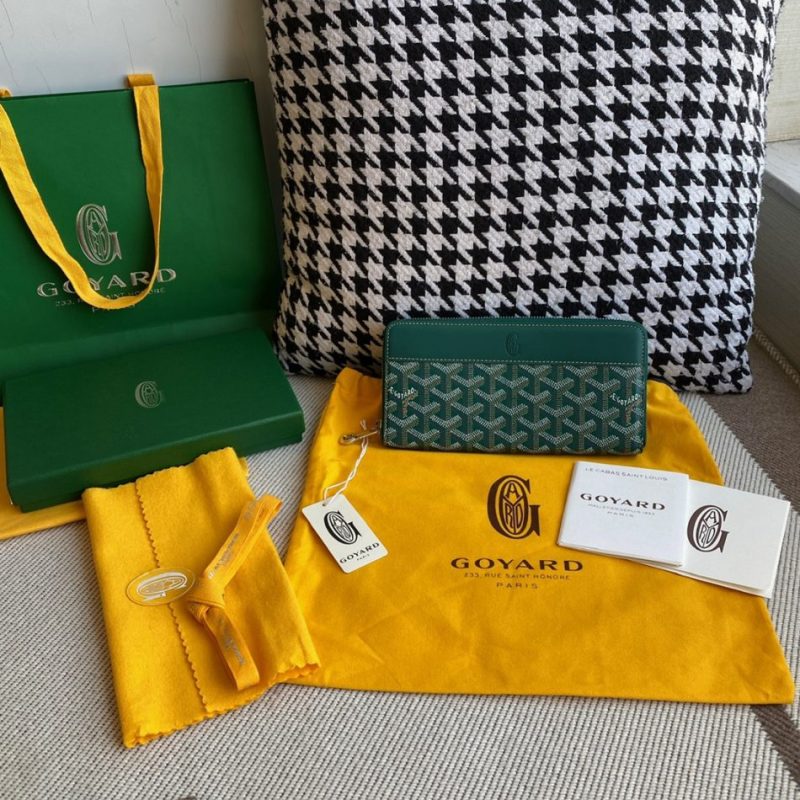 Goyard Matignon Gm Wallet Dupe Green 1 - Replica Goyard Bag