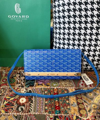 Goyard Monte Carlo Clutch Sky Blue 1 - Replica Goyard Bag