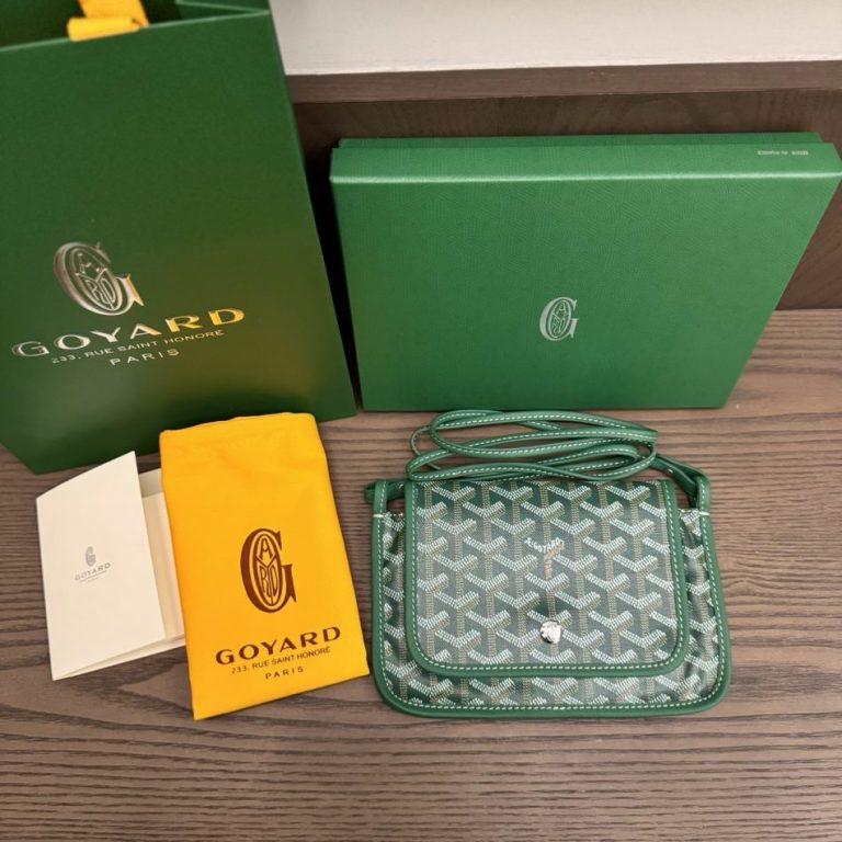 Goyard Plumet Replica Pouch Wallet Green 1 - Replica Goyard Bag