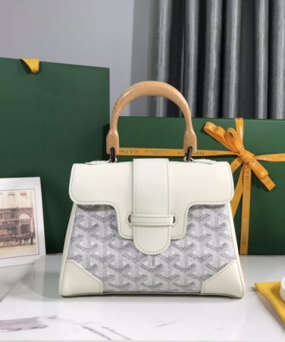 Goyard Saigon Souple Mini Blue White 5 - Replica Goyard Bag