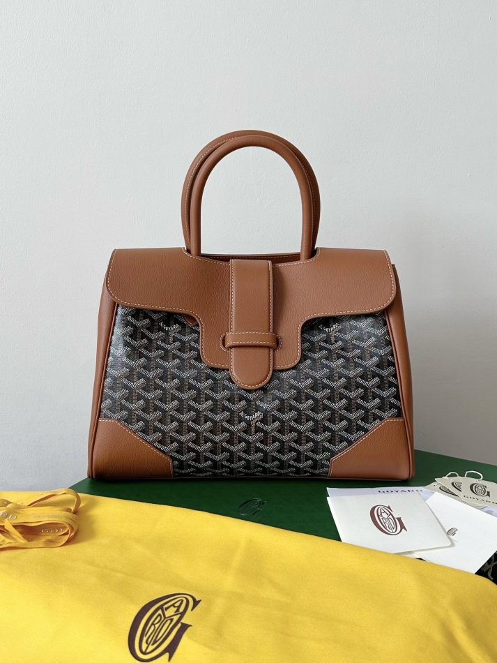 Goyard Saigon Tote Brown 1 Goyard Saigon Tote Brown 1 - Replica Goyard Bag