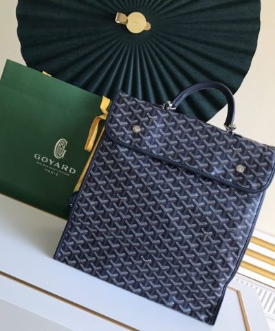 Goyard Saint Leger Backpack Navy Blue 1 - Replica Goyard Bag