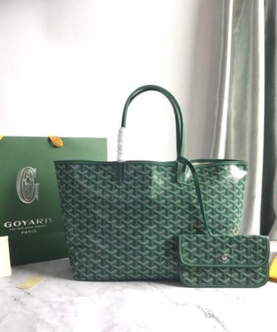 Goyard Saint Louis Tote Dupe Green 7 - Replica Goyard Bag
