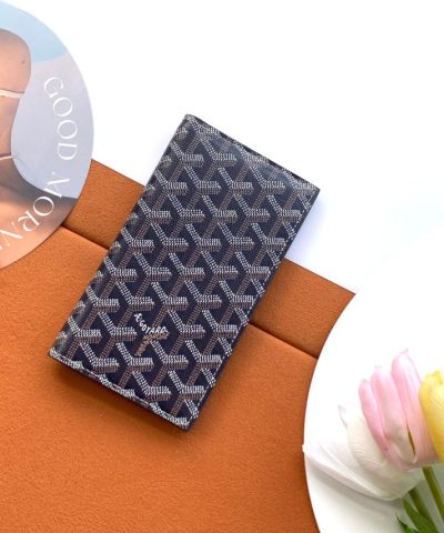 Goyard Saint Roch Wallet Navy Blue 1 - Replica Goyard Bag