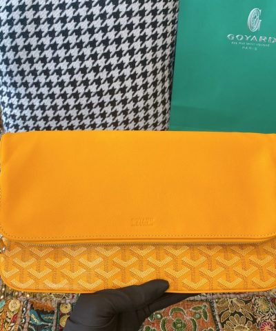 Goyard Sainte Marie Clutch Yellow 1 - Replica Goyard Bag