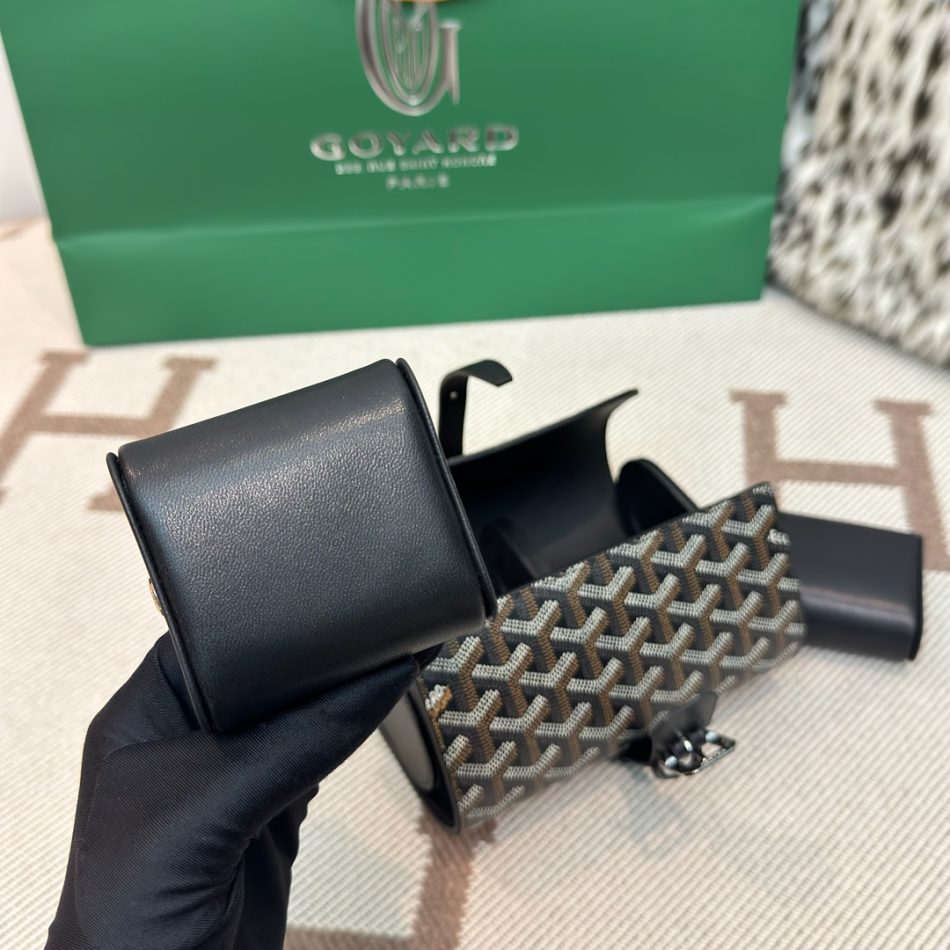 Goyard Travel Watch Case Black 4 - Replica Goyard Bag
