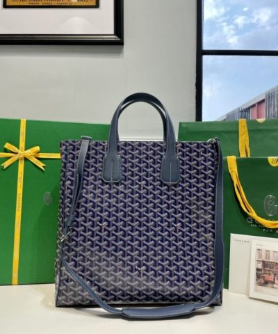Goyard Voltaire Replica Tote Navy Blue 1 - Replica Goyard Bag